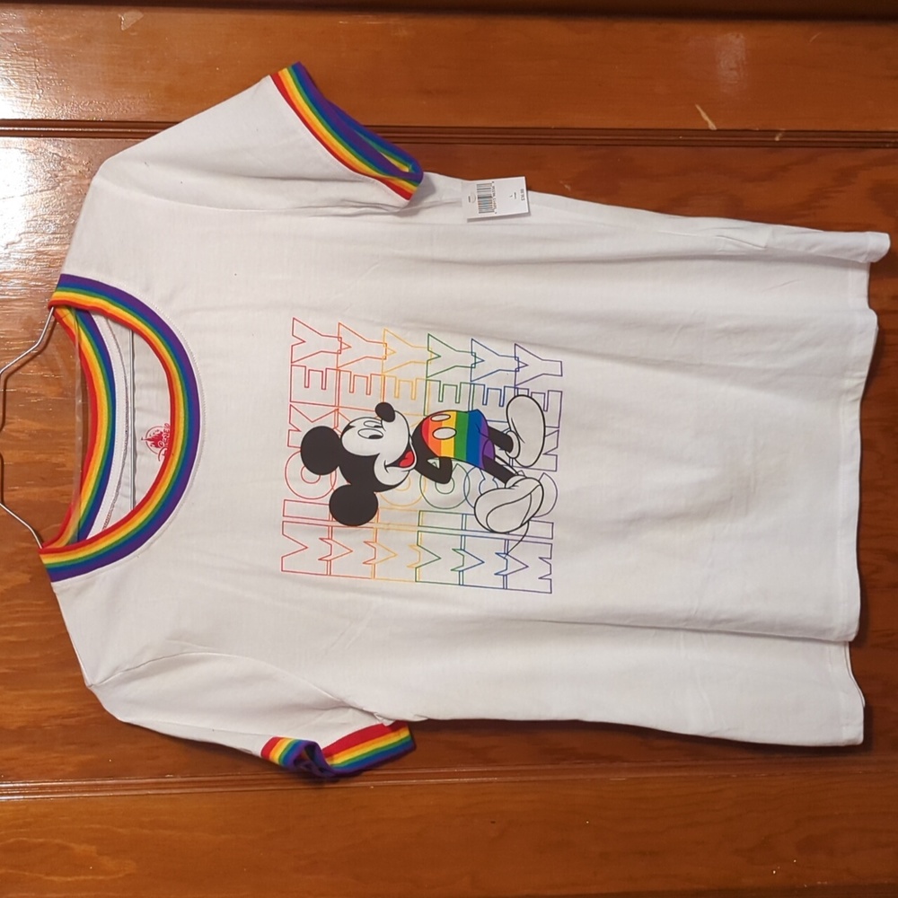 Disney Mickey Mouse Rainbow Shirt Rainbow